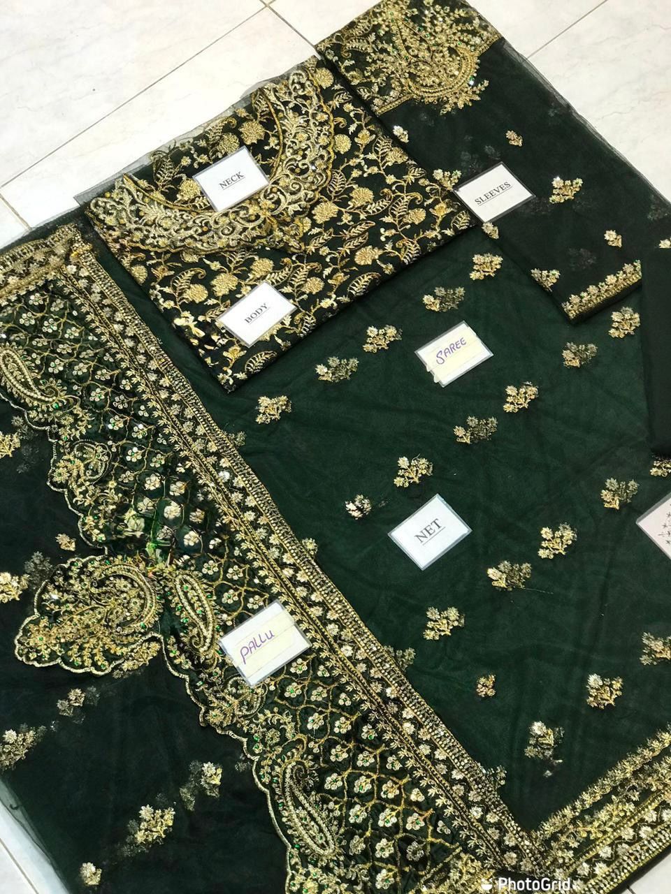 Maria B saree wedding collection