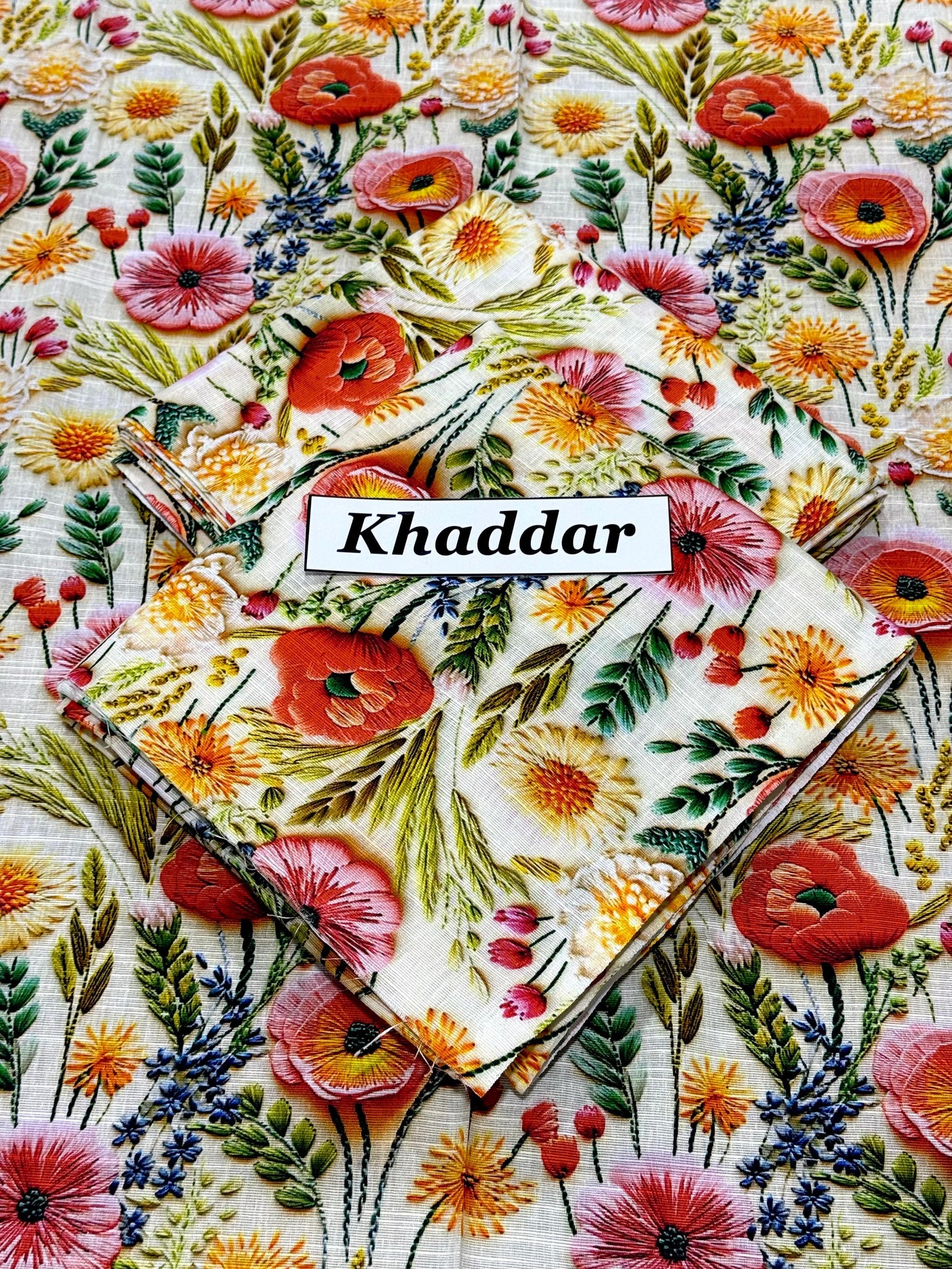 KHADDAR All Over Digital Print 2pc