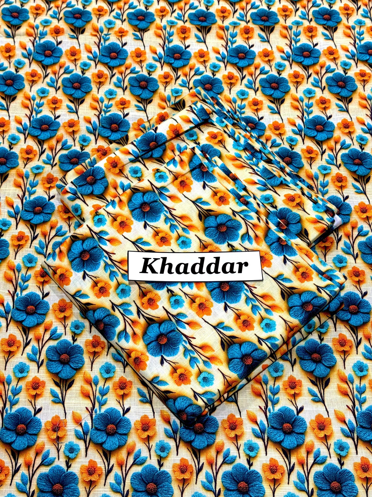 KHADDAR All Over Digital Print 2pc