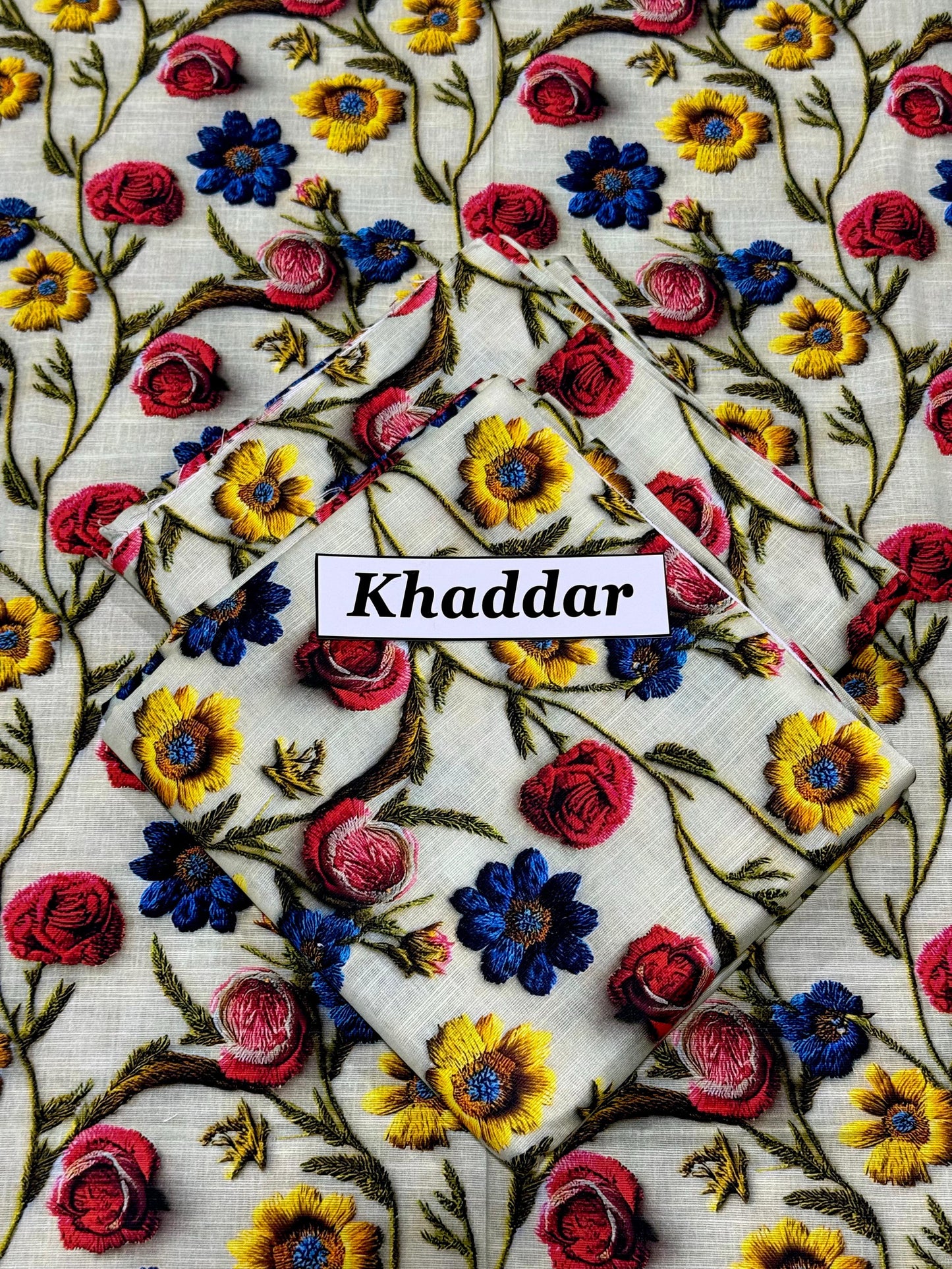 KHADDAR All Over Digital Print 2pc