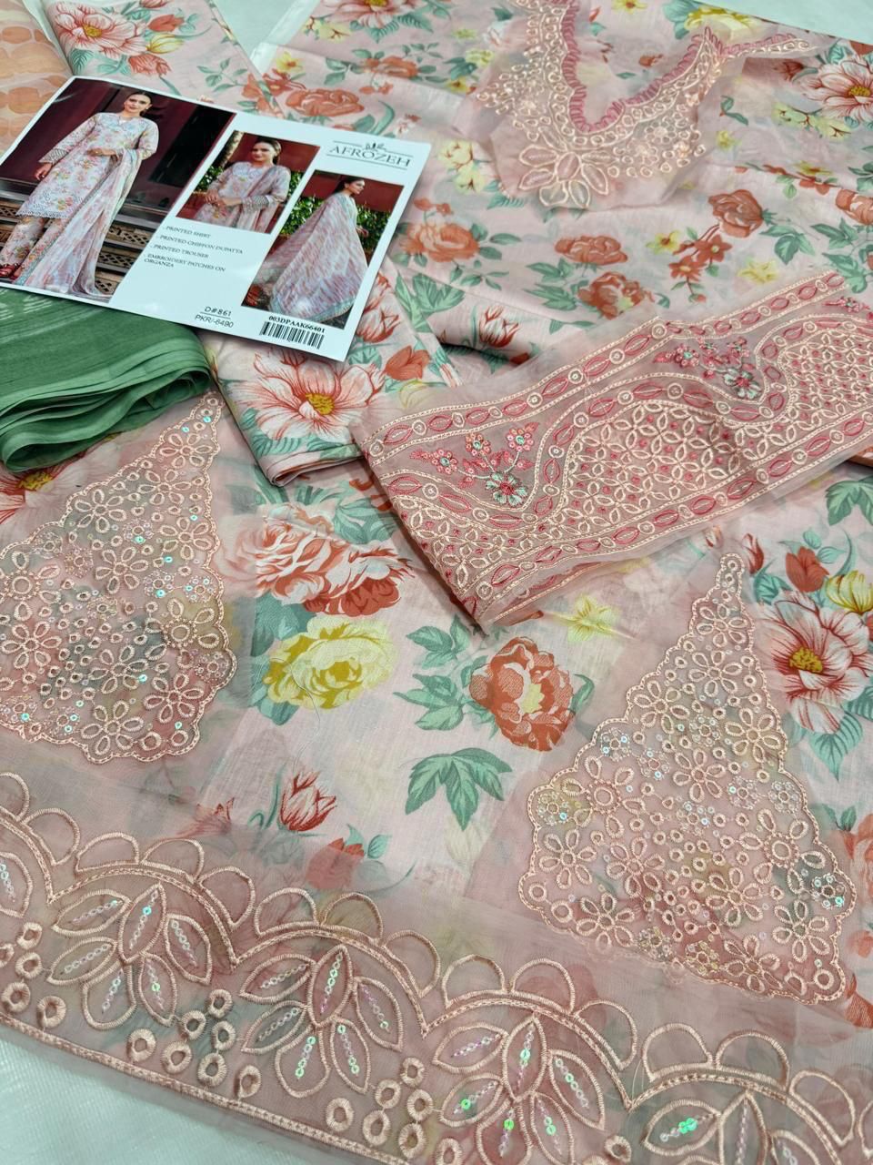 LAWN Digital Print 3pc With Patches