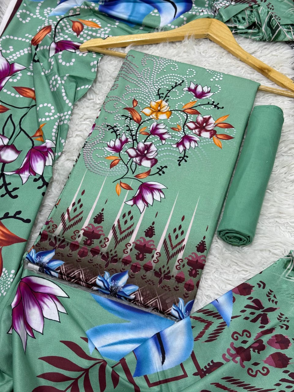 SAPPHIRE LINEN Digital Print 3pc 2025