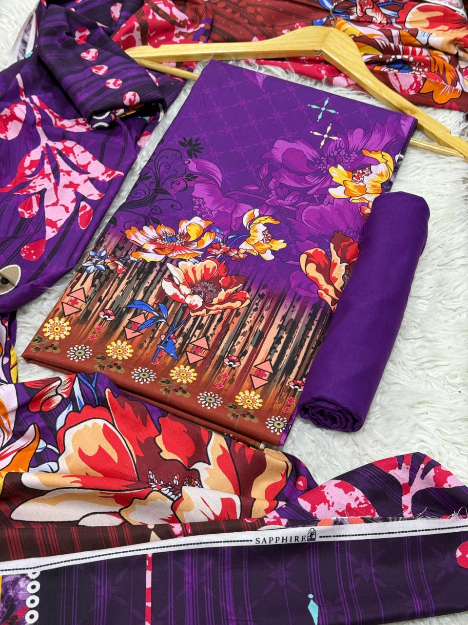 SAPPHIRE LINEN Digital Print 3pc 2025