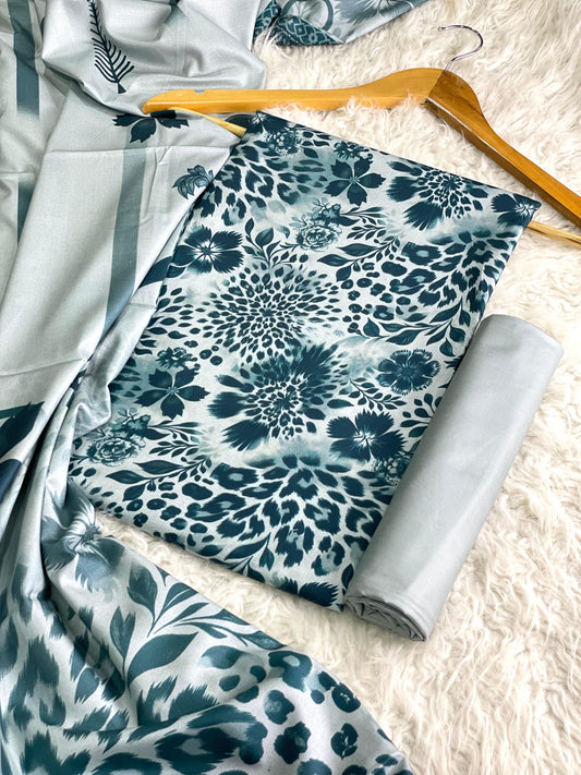 ALKARAM LINEN Digital Print 3pc 2025