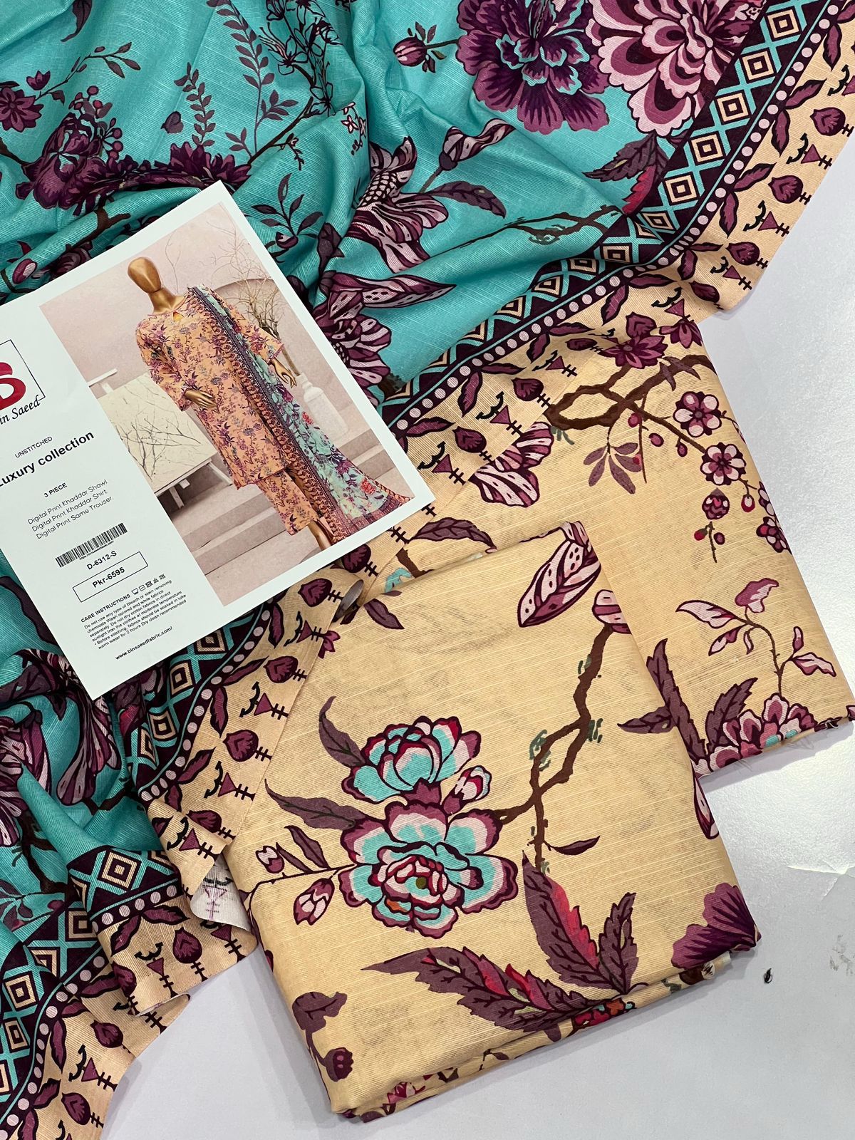 Bin Saeed KHADDAR Digital Print 3pc 2025