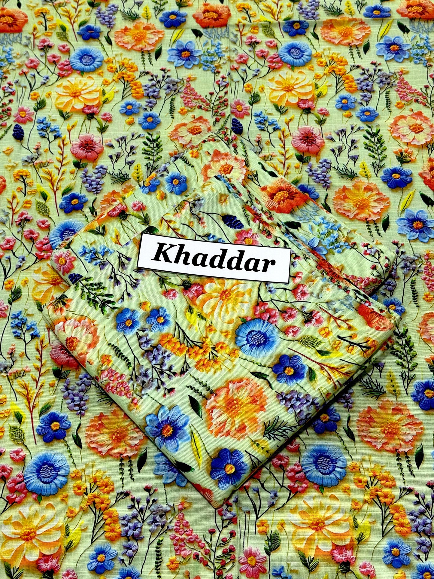 KHADDAR All Over Digital Print 2pc