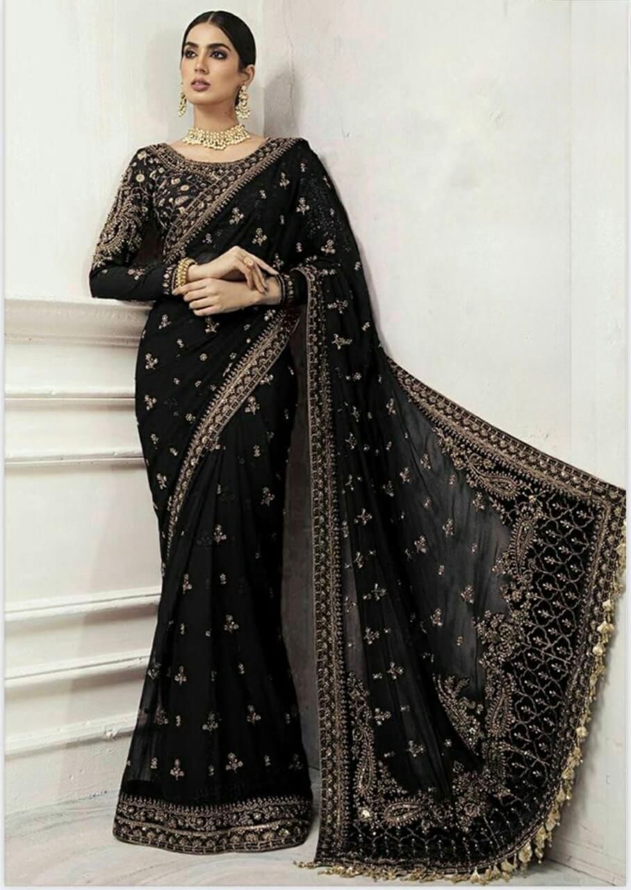 Maria B saree wedding collection