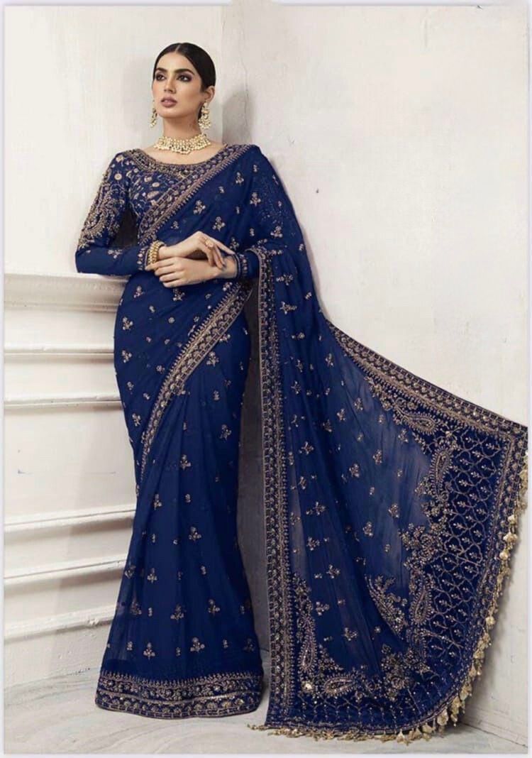 Maria B saree wedding collection