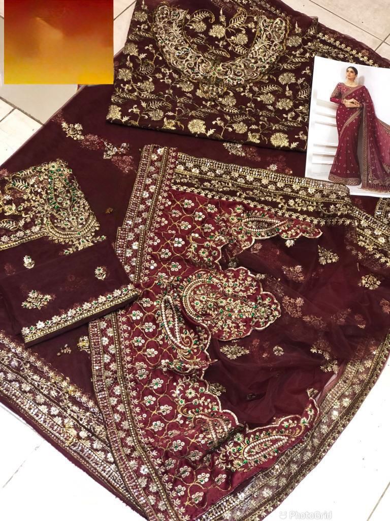 Maria B saree wedding collection
