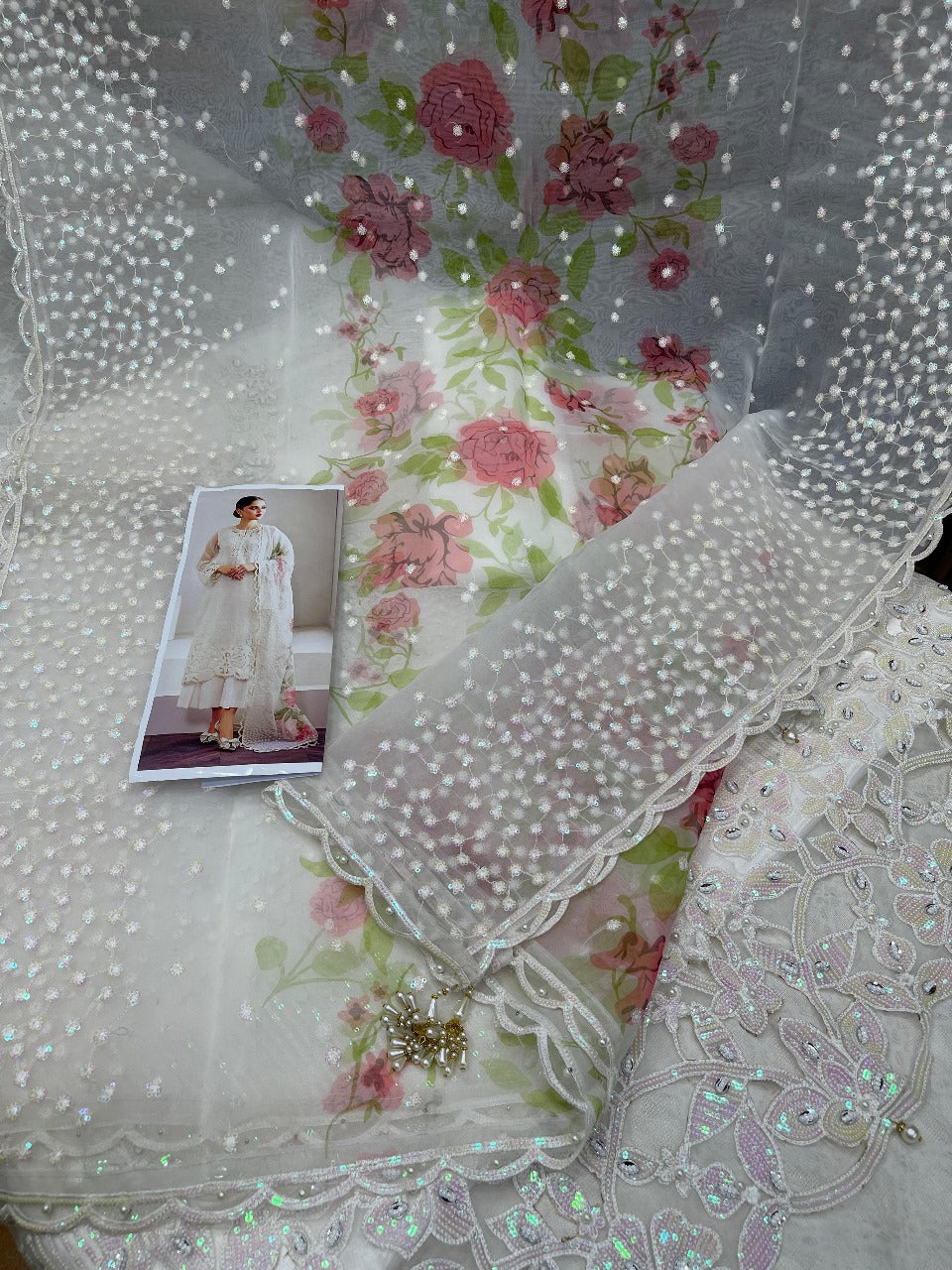 BAROQUE CHANTELLE ORGANZA EMBROIDERED 3 pcs unstitched